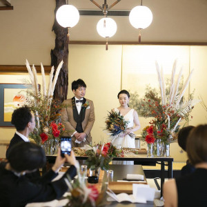 会場装飾一例|茶寮一松（登録有形文化財）の写真(34010798)