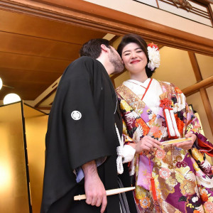 ヘアメイクは事前にリハーサルを行なっております。ご希望は何なりとお話しください。|茶寮一松（登録有形文化財）の写真(34010832)
