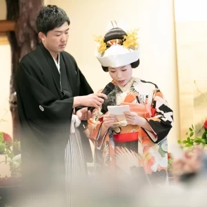 【先輩カップル披露宴シーン】|茶寮一松（登録有形文化財）の写真(34010675)