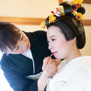 おかつらをご希望の方は事前にかつら合わせを行えますので安心です。|茶寮一松（登録有形文化財）の写真(34010830)