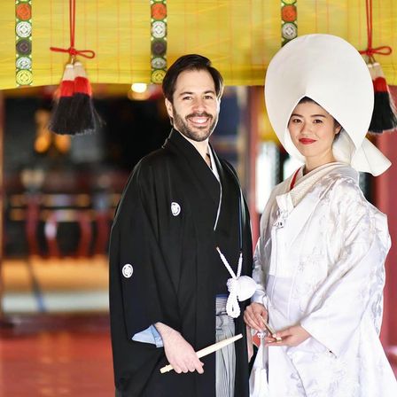 【先輩カップル挙式シーン】浅草神社|茶寮一松（登録有形文化財）の写真(34010481)