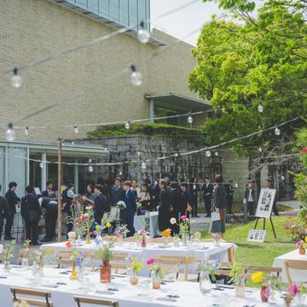 ガーデンパーティー.講堂挙式/店内披露宴/1.5次会.2次会.会費制・フォトなど承ります