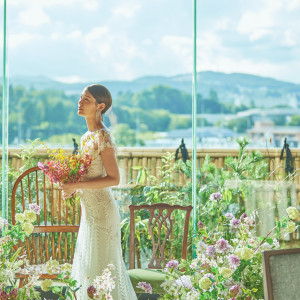 豊かな自然が花嫁のナチュラルな魅力を引き出す|青龍荘の写真(44526592)