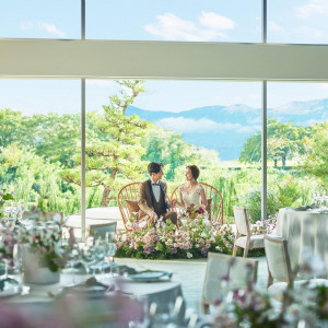 豊かな自然が花嫁のナチュラルな魅力を引き出すパーティ会場|AMANDAN AISLE ～アマンダンアイル～の写真(56961919)