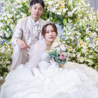 お花に囲まれて思い出の1枚を