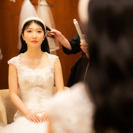 結婚式当日に向けて、メイクリハーサルのご実施も承っております。