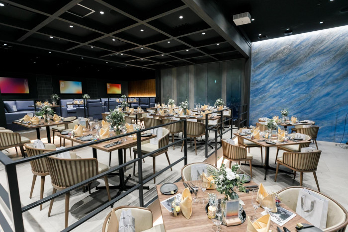 おふたりの目線からゲストがよく見えるセッティングもご提案♪