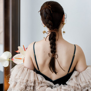 ロングヘアを活かしたこだわりのスタイリング|recipeの写真(52173351)