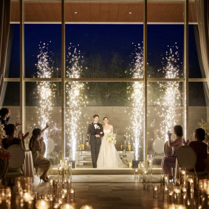 テラスにてナイトウエディング♪ゲストも楽しめる今までにない結婚式をご提案|翠楓シーズンズテラスの写真(51407258)