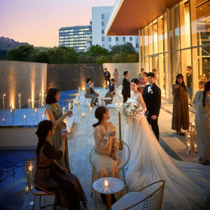 夕暮れ～ナイトWeddingも上質＆お洒落な雰囲気|翠楓シーズンズテラスの写真(51399575)