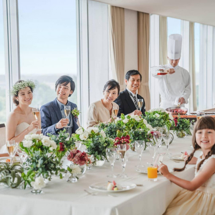 ホテルの最上階にあるパーティ会場は、少人数や二次会に最適です。