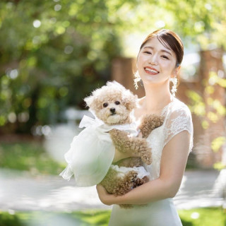 大切なペットと一緒に《 貸切×ガーデン邸宅 》ペット婚を満喫