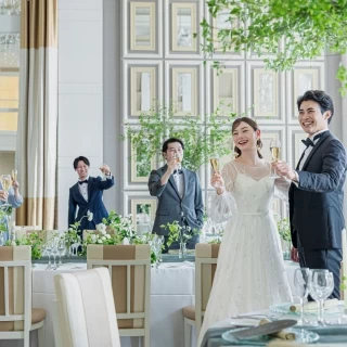 《1⽇花嫁体験》100万優待◆ガラスチャペル×パーティ演出体験