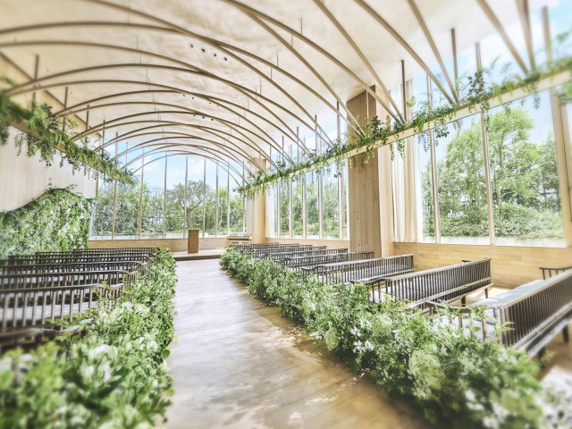 東京の中心地・渋谷とは思えない、開放的な空間でセレモニーを