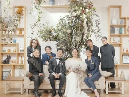 All for
Thank you
「ありがとう」であふれる結婚式
