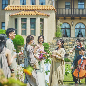 ガーデンでの挙式やプレパーティなど、自由なプランニングを叶えて|HOMAM（旧マッケンジー住宅）の写真(53171619)