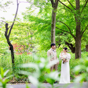 日比谷公園を舞台に、お2人が思い描く理想の写真が前撮りが叶います。|日比谷パレスの写真(47362867)