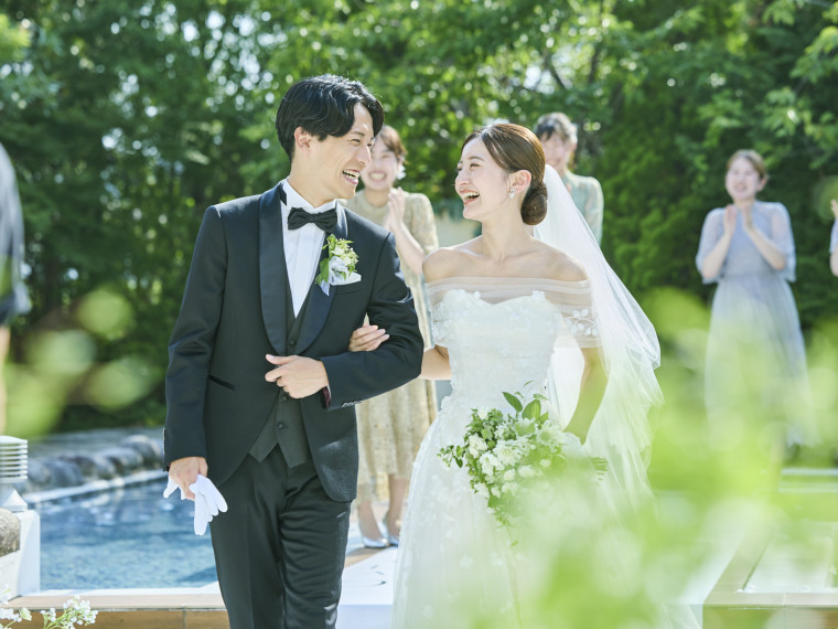 開放感あふれるガーデンウエディング