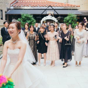 ブーケトスやウェルカムドリンクなど利用用途は多彩です|シャトレーゼホテル 談露館（オズブライダル）の写真(56328646)