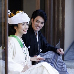 平安時代から日本に定着していた《祝言・しゅうげん》を踏襲し、現代に蘇らせた挙式は、厳かな中に意味合いを感じられる、感動的なスタイル。|鎌倉 三河屋本店の写真(52886638)
