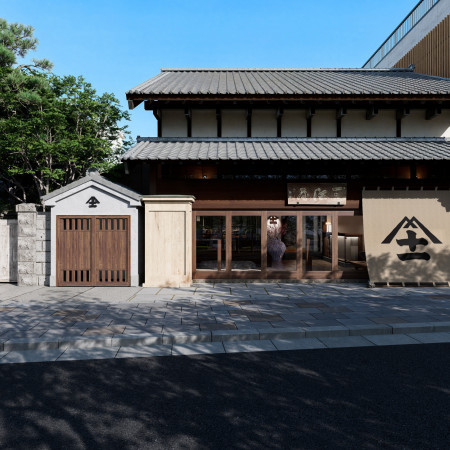 若宮大路で唯一の木造文化財。伝統的な出桁造りの佇まい、二尺八寸の太い梁、そして堂々と掲げられた「三河屋」の看板。鎌倉の歴史と風格を今に伝えるこの文化財