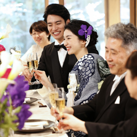 ゲストと近い距離での祝宴が叶います。