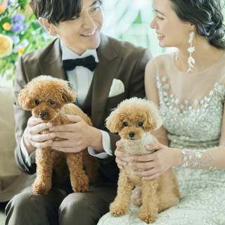 〈ペットと一緒の結婚式〉大切な家族と緑溢れる上質邸宅を貸切＊黒牛試食付