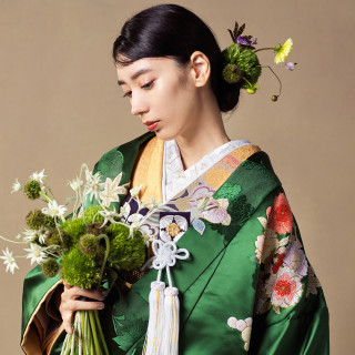 お色直しや写真撮りで人気の和装スタイル。