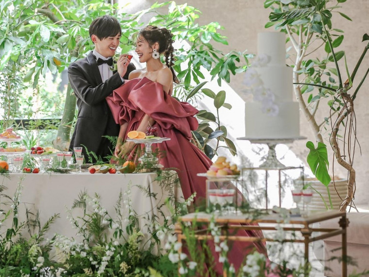 全天候型インドアガーデン付き披露宴会場！