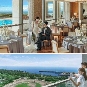 《淡路島のリゾートウエディング》橋を渡ると広がる美しい夢舞台