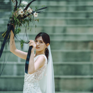 花嫁の存在感。心に残る美しいショット。|グランドニッコー淡路の写真(53205614)