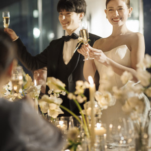 こだわりの装花とキャンドルで大人の演出が叶う|ラ・テラスホール神戸（LASUITE LE PAN Bldg.）の写真(49201767)