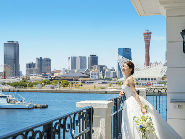 神戸の海と街を一望できるテラスのご案内