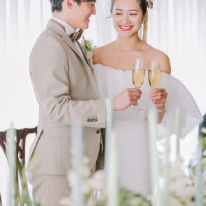 大きな窓があるため自然光もバッチリ入ります♪|TSUMUGU HOUSE FOREST WEDDINGの写真(53007023)