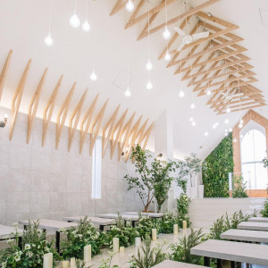 少人数のチャペルとパーティー会場は少人数専用