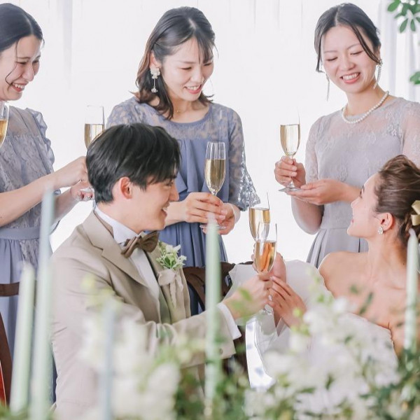 家族全員で乾杯