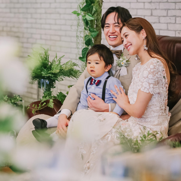 会場の大きさがちょうど良いから、お子様とのお写真も楽しめます