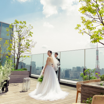 東京タワーを望む圧倒的なロケーション。