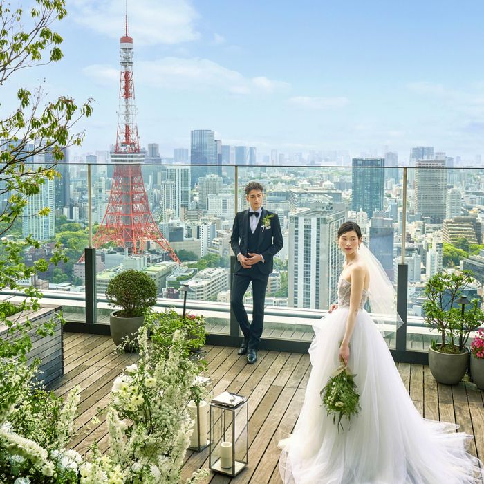 東京タワーをはじめ、東京の景色を一望できるガーデンチャペル