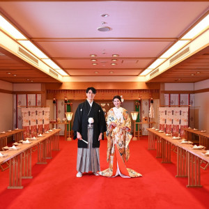 館内で本格的な神前式。バリアフリーで移動も楽々。|アートホテル上越の写真(51640416)