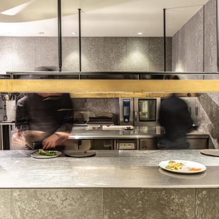 ライブキッチン感のある演出