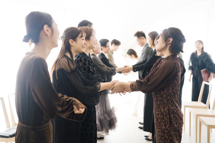 式進行がシンプルだからこそ、おふたりもゲストもリラックスして楽しめます