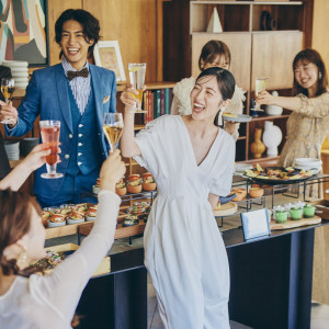 お洒落なホームパーティ以上、披露宴未満の新しいスタイル|UNWEDDING　中之島の写真(55480711)