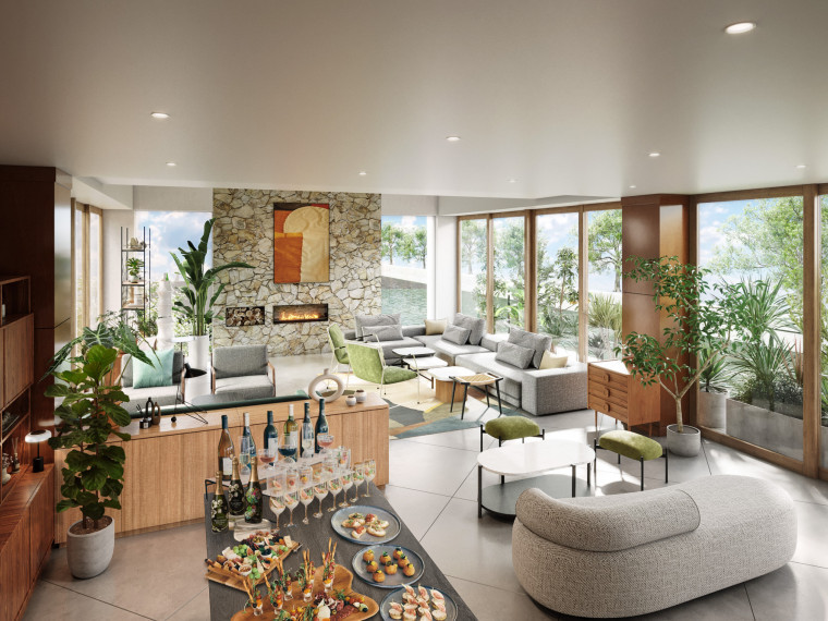 パーティ会場は少人数にぴったり♪お洒落な別荘のような空間。