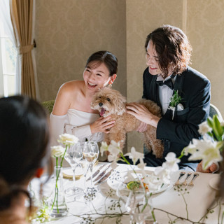 愛犬とも挙式・披露宴パーティもできる。家族と過ごす温かな、少人数で叶う上質なウエディング