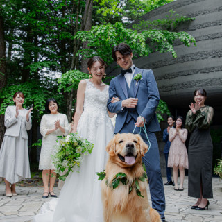 愛犬とも挙式・披露宴パーティもできる