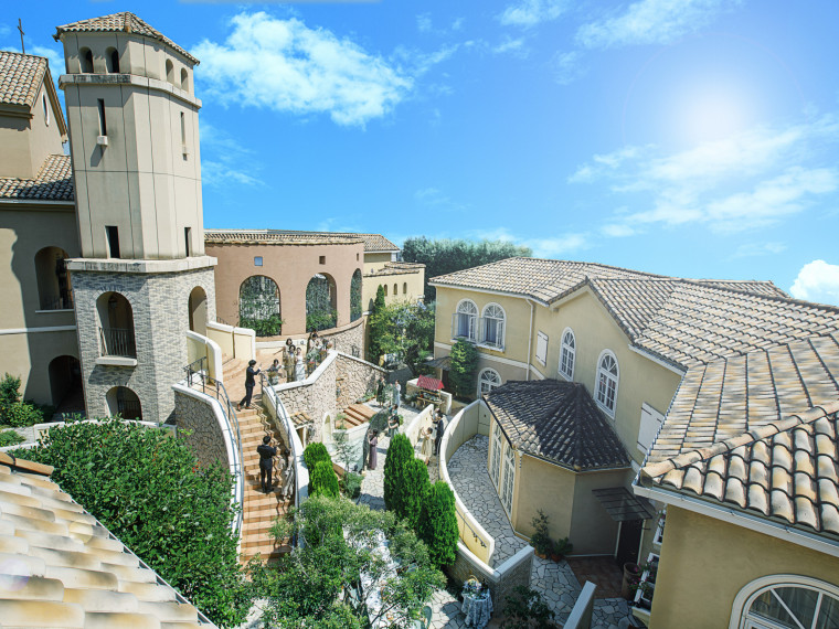 南フランスの街並みを巡るようなロケーションで素敵なひと時を