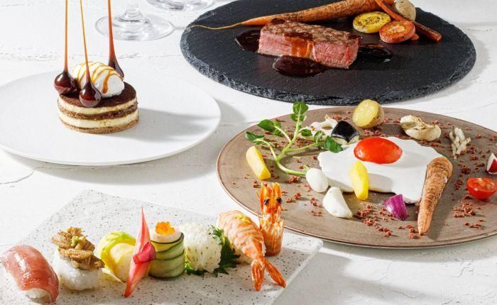フレンチの華やかさと和食の繊細さ。ふたつの魅力を凝縮した、アネーリ自慢の美食コレクション。