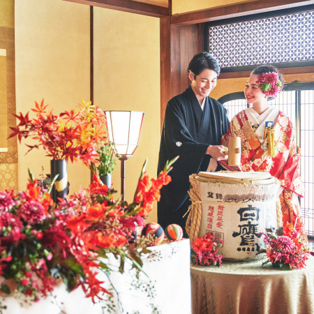 祝福に包まれる華やかな鏡開き