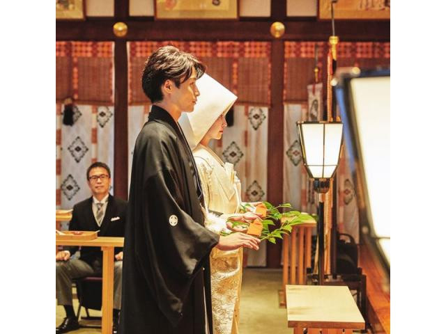 初めての神前式を行った東京大神宮◆縁結びの神社で伝統の神前式